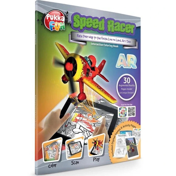 SPEED RACER COLORING BOOK AUGMENTED REALITY 4D
